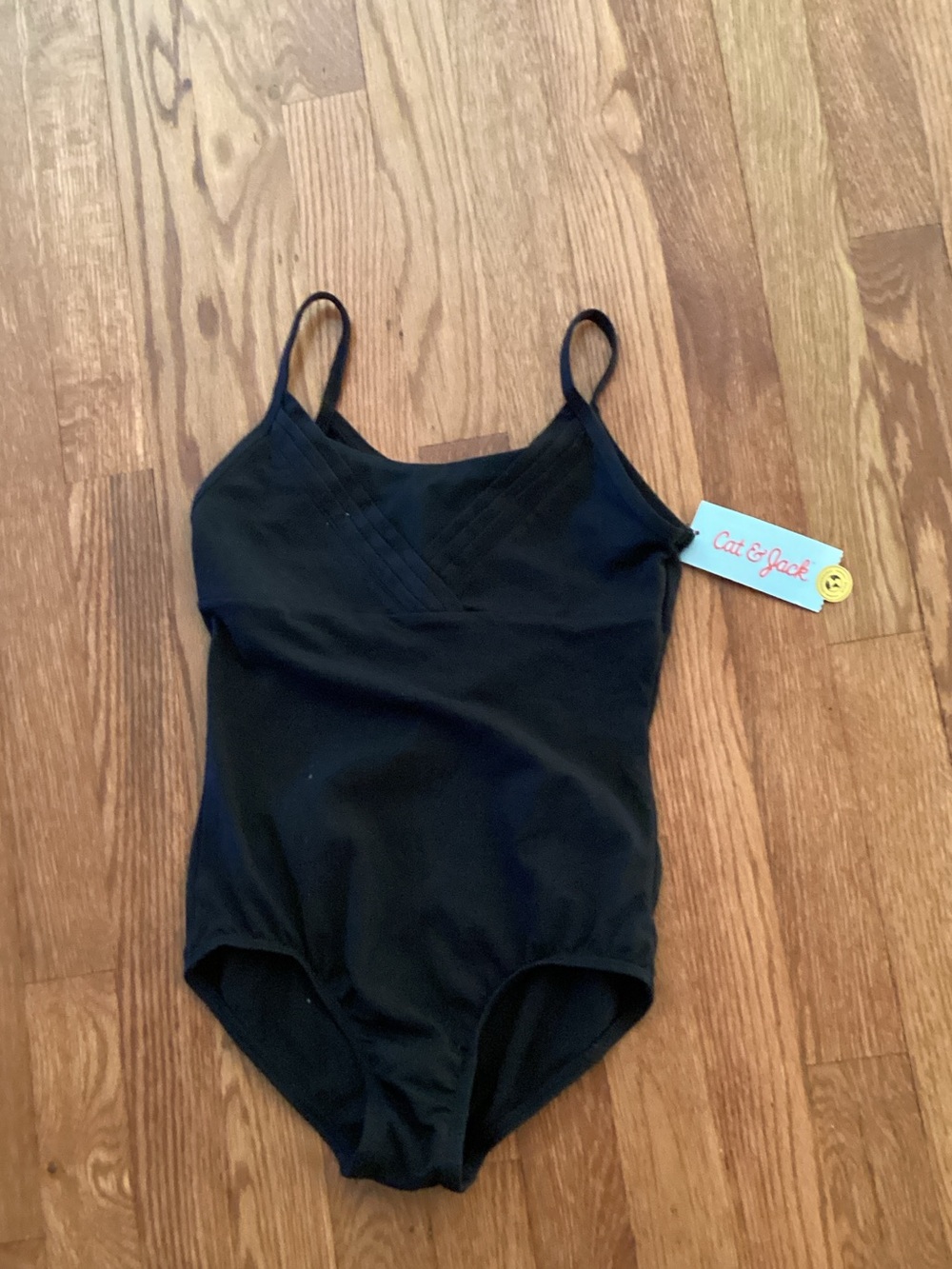 Cat & Jack Black Girls' One-Piece Tank Bodysuit